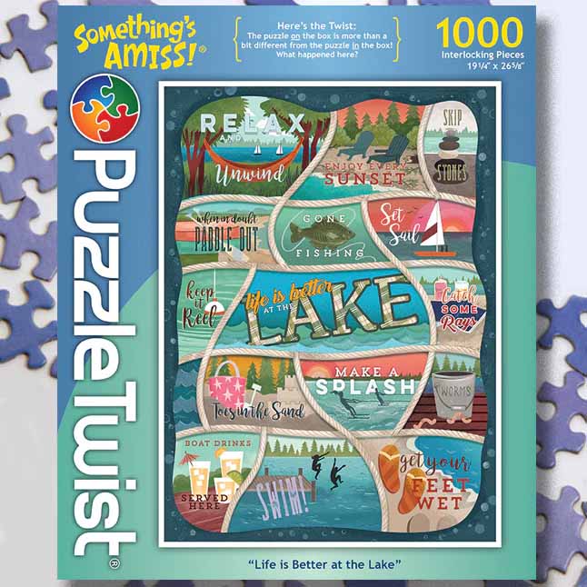 Life is Better at the Lake - Something's Amiss! Lakes & Rivers Jigsaw Puzzle