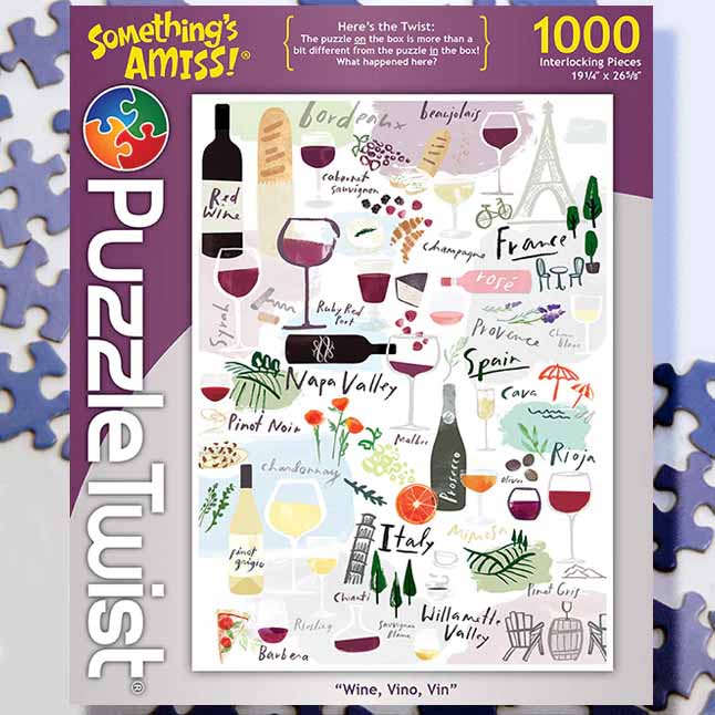 Wine, Vino, Vin - Something's Amiss! Mother's Day Jigsaw Puzzle