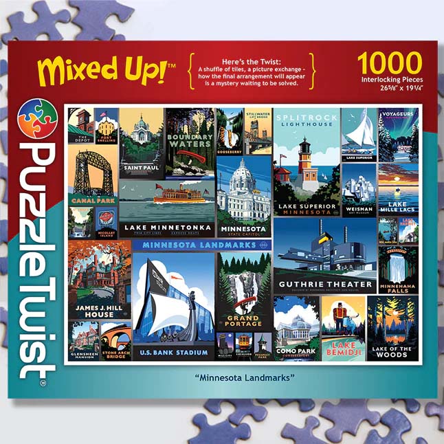 Minnesota Landmarks - Mixed Up! Travel Jigsaw Puzzle