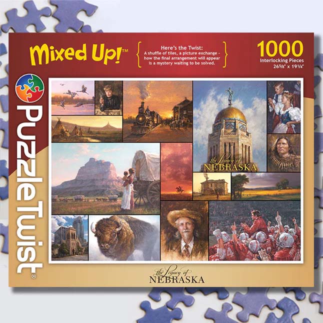 Legacy of Nebraska - Mixed Up! Collage Jigsaw Puzzle