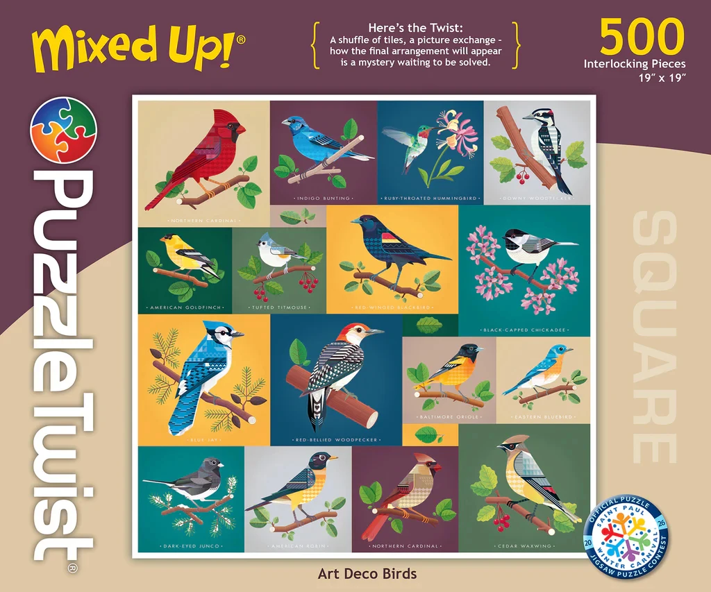 Art Deco Birds - Mixed Up! Birds