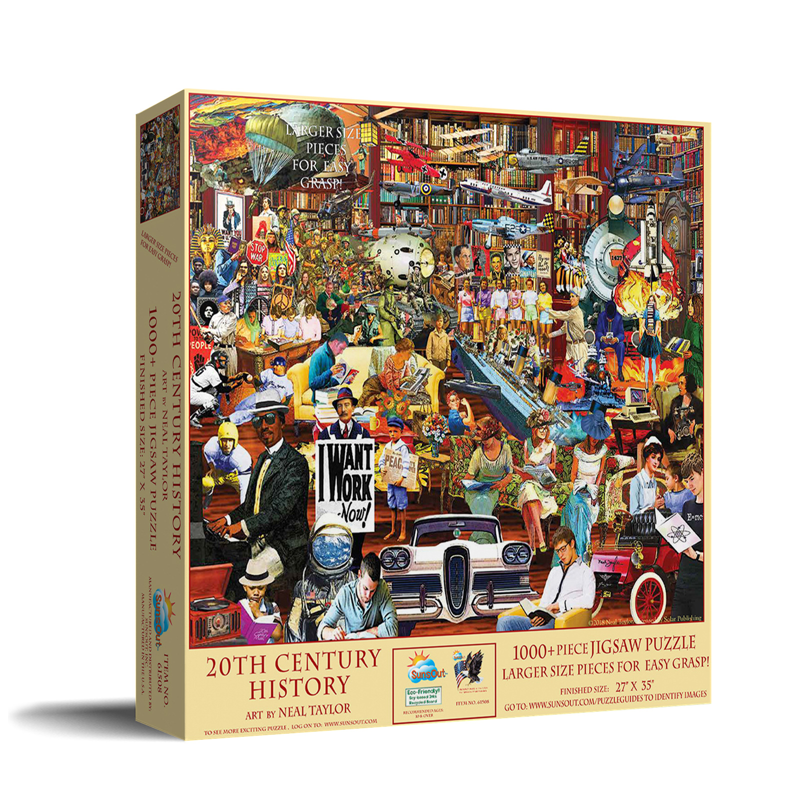 20th Century History, 1000 Pieces, SunsOut | Serious Puzzles