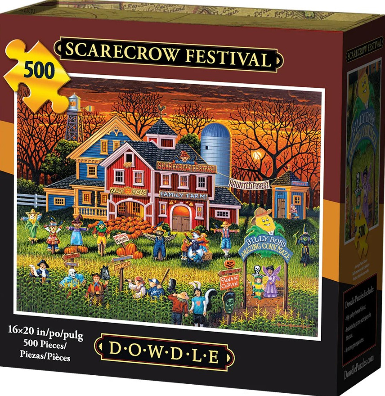 Scarecrow Festival, 500 Pieces, Dowdle Folk Art | Serious Puzzles