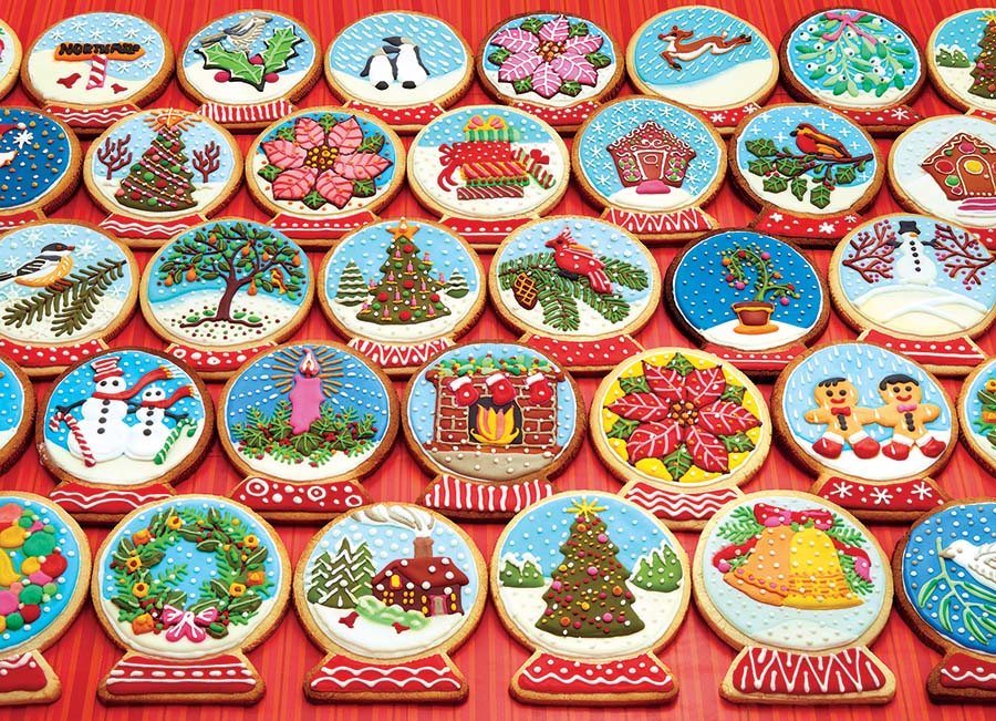 Snow Globe Cookies Christmas Jigsaw Puzzle