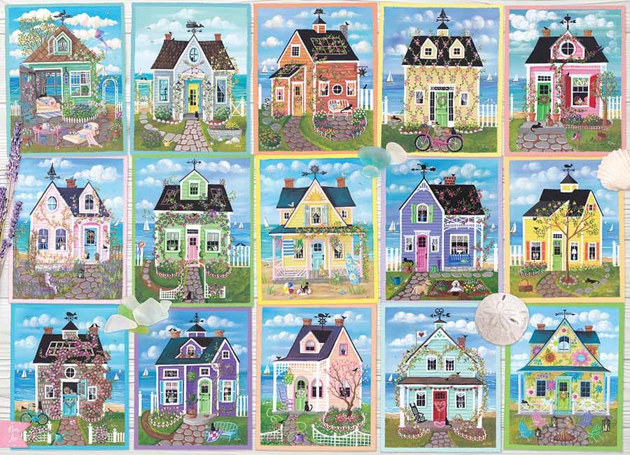 Seaside Cottages Collage