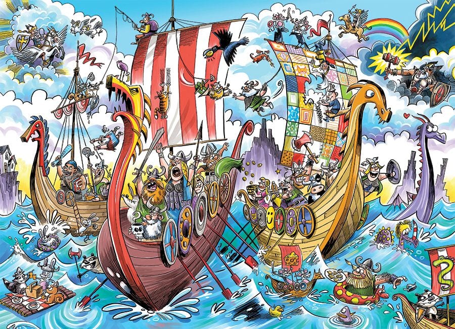 DoodleTown: Viking Voyage Cartoon