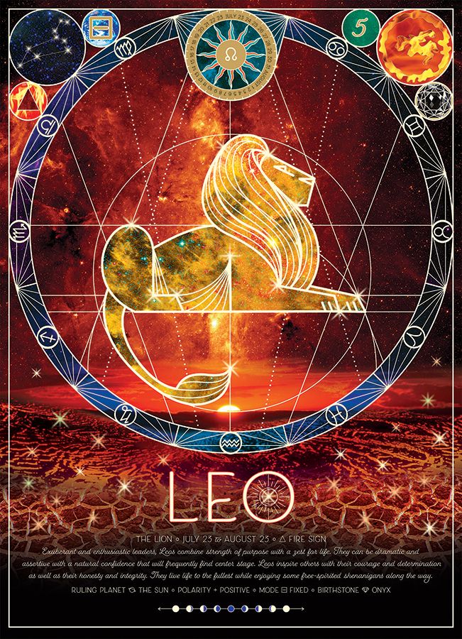 Leo Astrology & Zodiac Jigsaw Puzzle