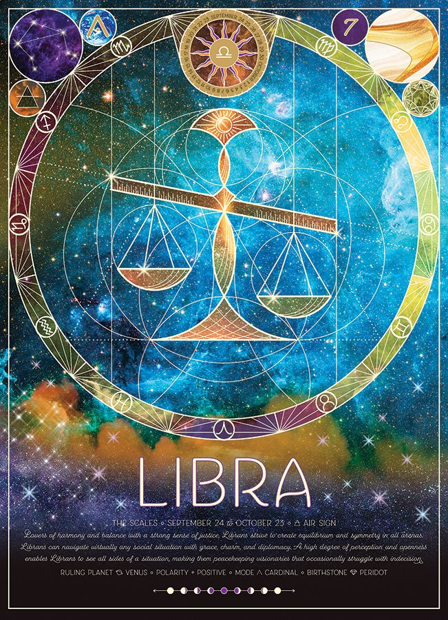 Libra Astrology & Zodiac Jigsaw Puzzle