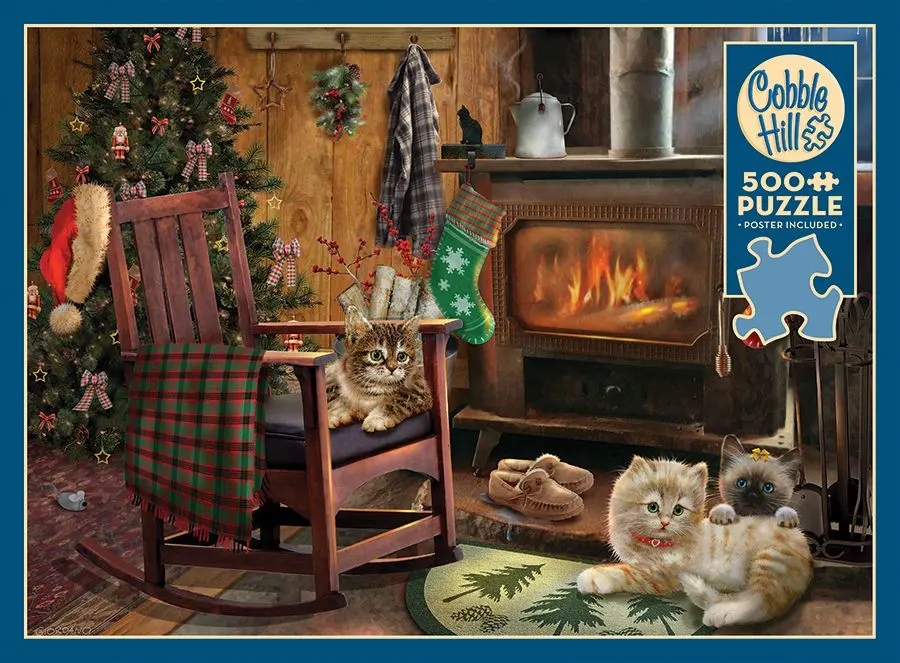 Kittens by the Stove