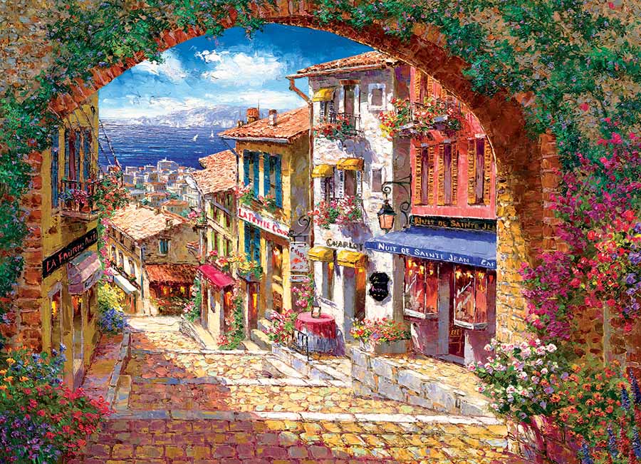 Archway to Cagne Travel Jigsaw Puzzle