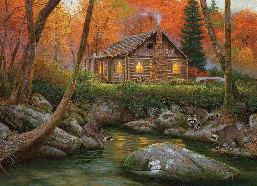 Weekend Retreat Forest Animal Jigsaw Puzzle