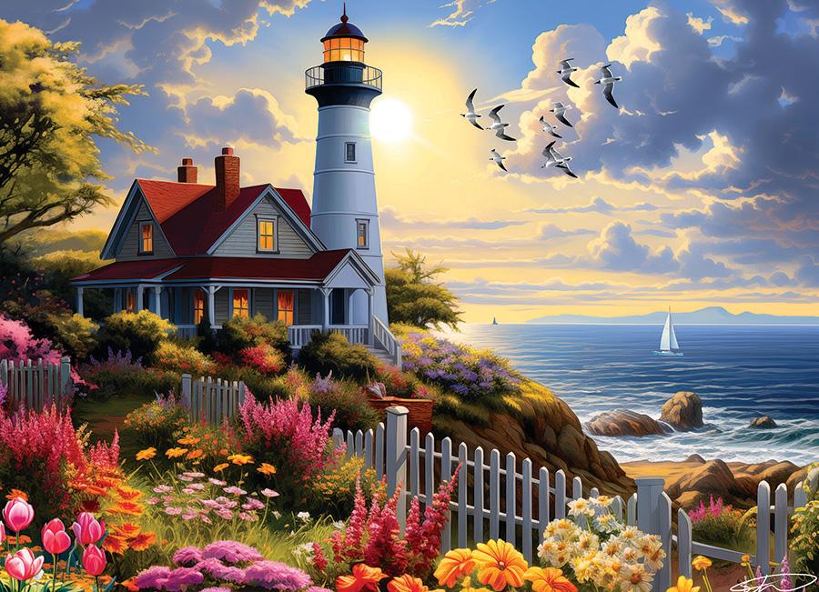 To the Lighthouse Lighthouse Jigsaw Puzzle