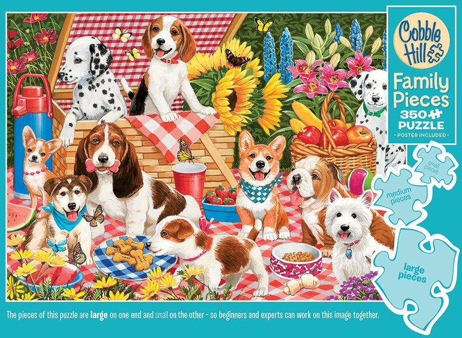Picnic Party (Family) Dogs Jigsaw Puzzle