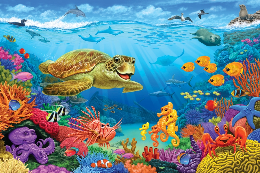 Ocean Reef Sea Life Jigsaw Puzzle
