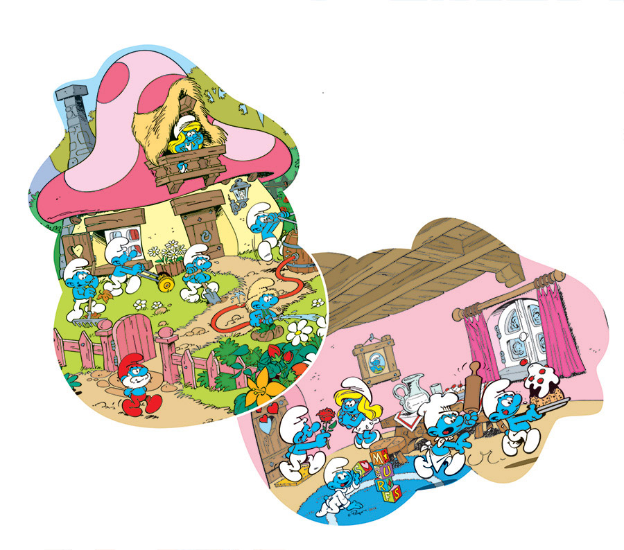 Smurfette's House Humor Shaped Puzzle