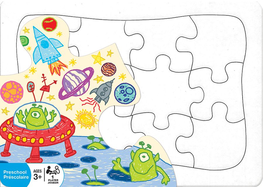 Create Your Own Puzzle - Postcard Size Educational Jigsaw Puzzle
