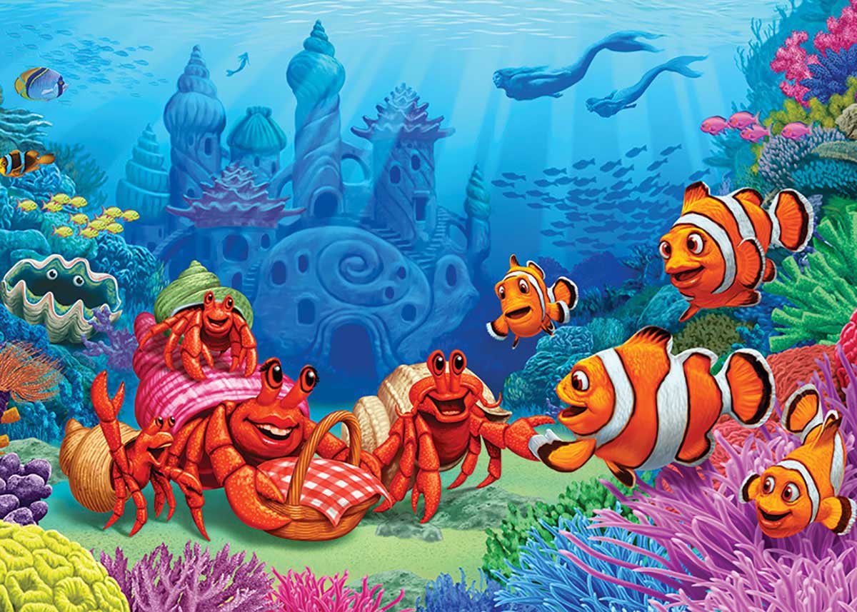 Clownfish Gathering Sea Life Jigsaw Puzzle