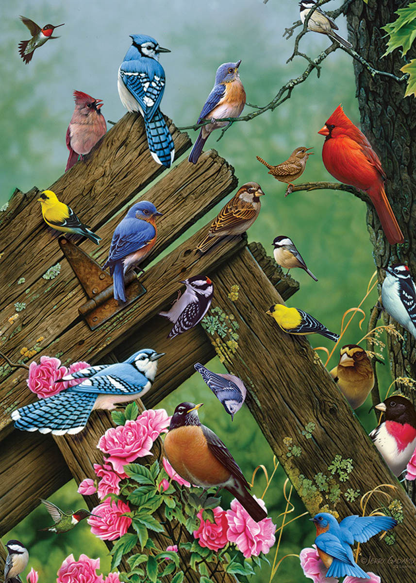 Wildbird Gathering Birds Jigsaw Puzzle
