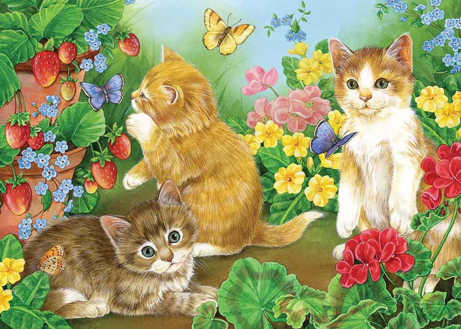 Kitten Playtime Cats Jigsaw Puzzle