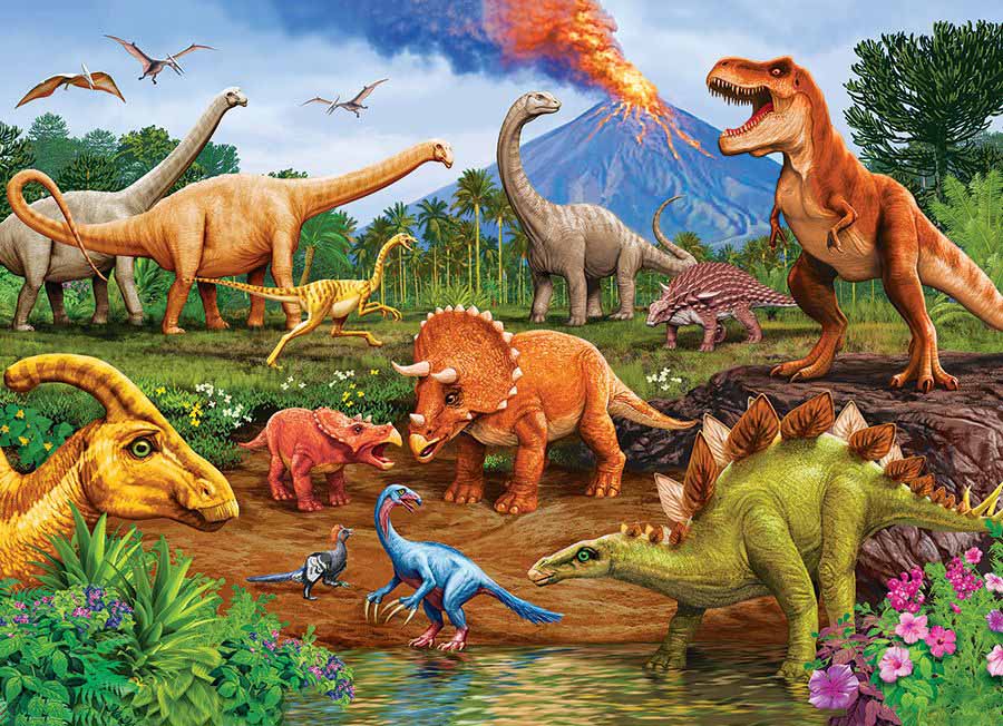 Triceratops & Friends Dinosaurs Jigsaw Puzzle