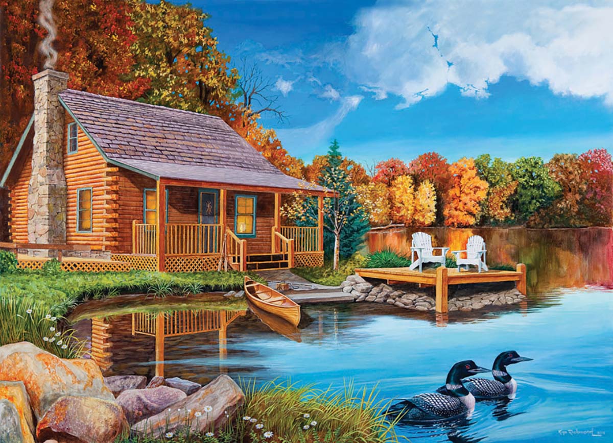 Autumn Cabin (DUPE) Birds Jigsaw Puzzle