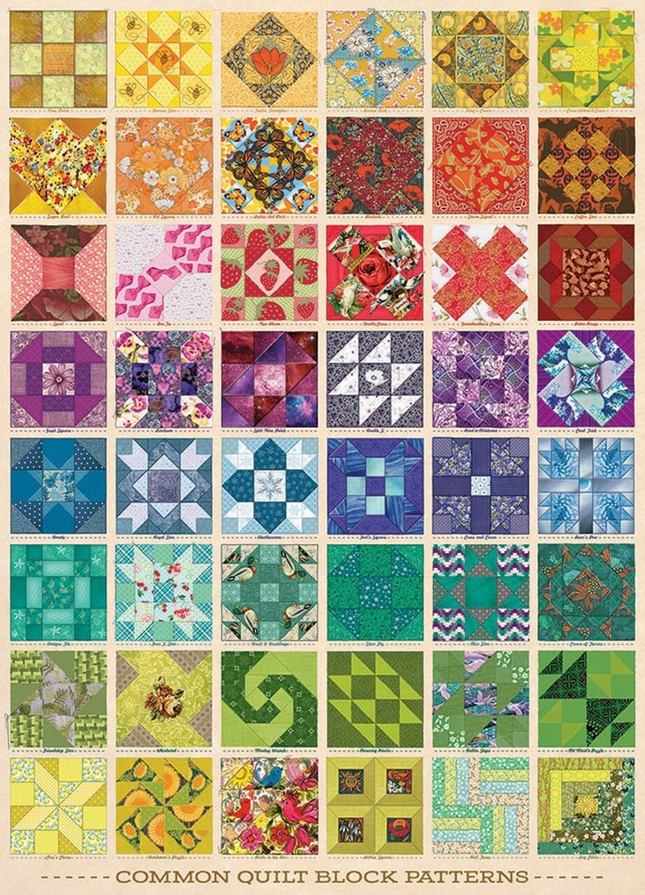 Common Quilt Blocks (Small Box) Quilting & Crafts