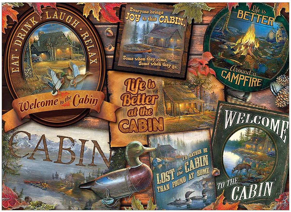 Cabin Signs Cabin & Cottage Jigsaw Puzzle
