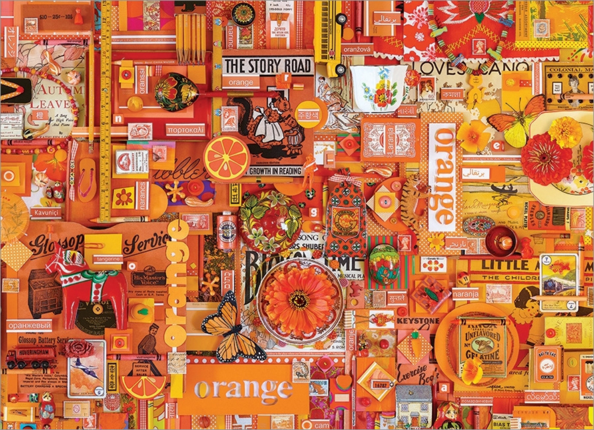 Orange DUPE Collage Jigsaw Puzzle