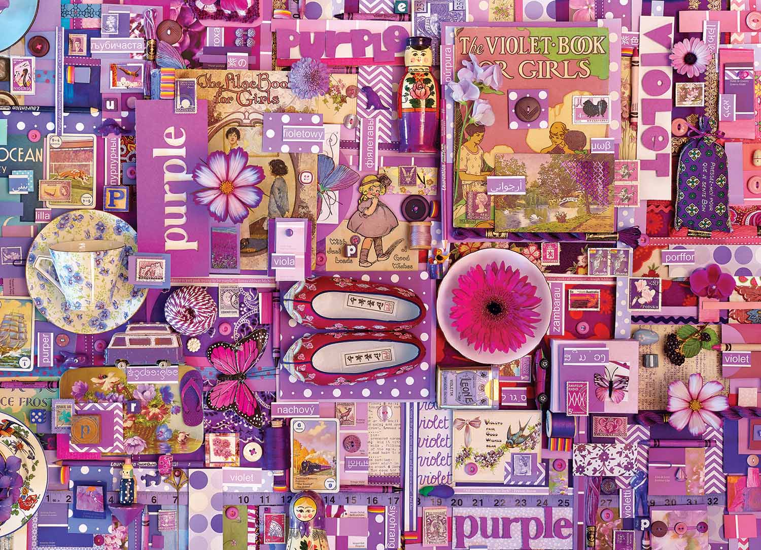 DUPE Purple Collage Jigsaw Puzzle