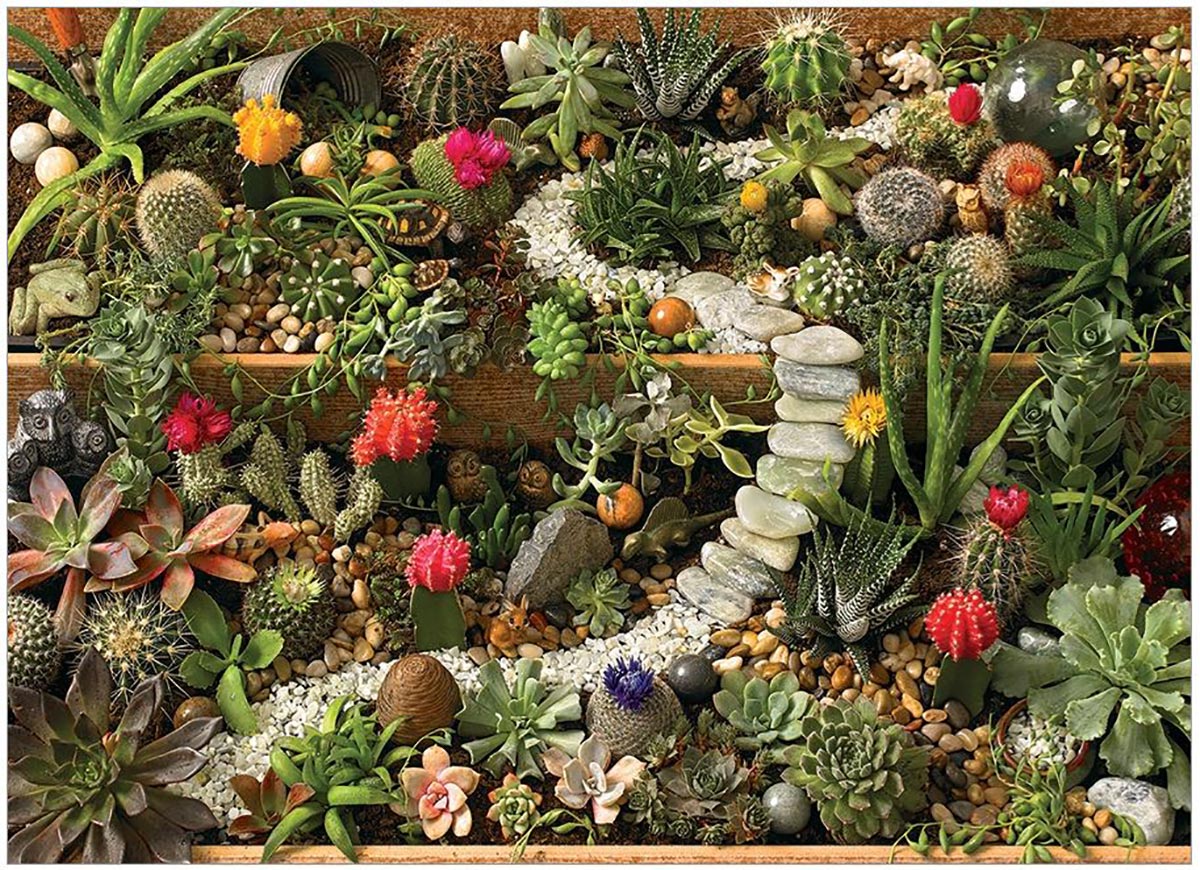 DUPE Succulent Garden Flower & Garden Jigsaw Puzzle