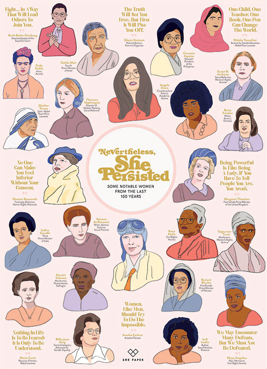 Nevertheless She Persisted Famous People Jigsaw Puzzle