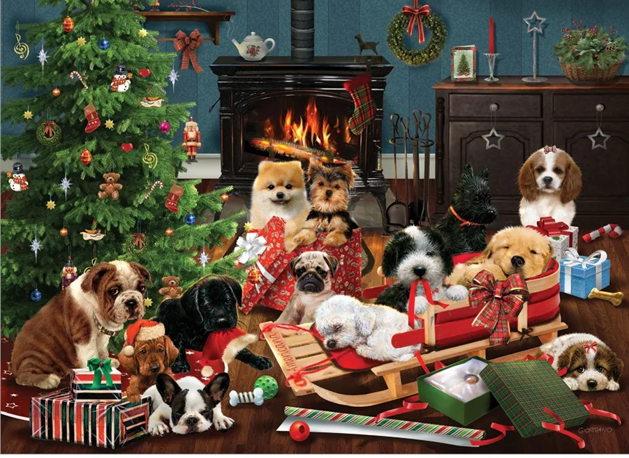 Christmas Puppies Dogs