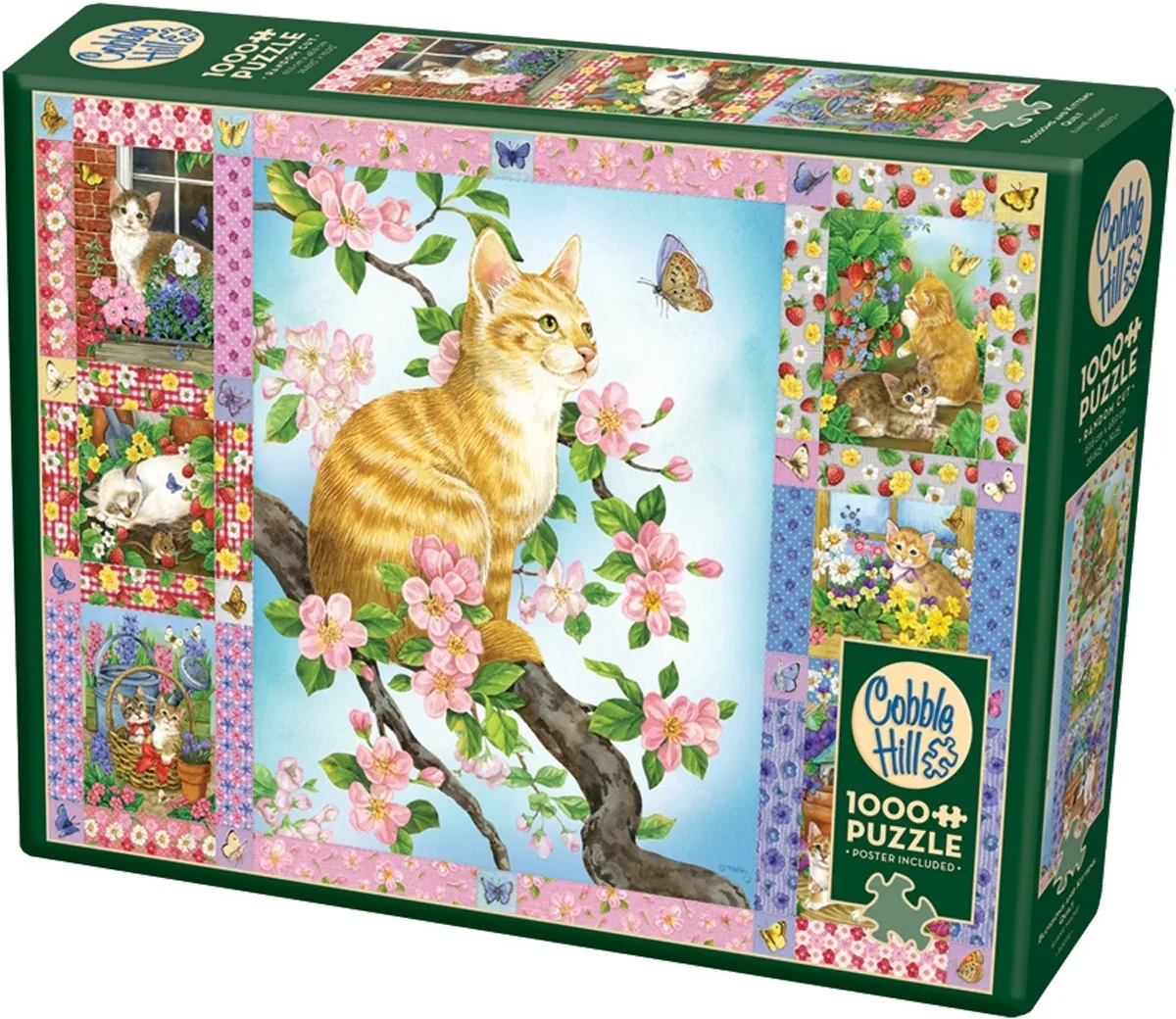 Blossoms and Kittens Quilt