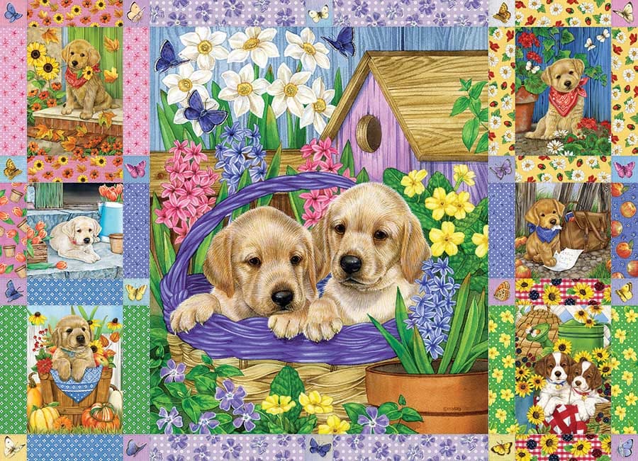 Puppies and Posies Quilt Dogs