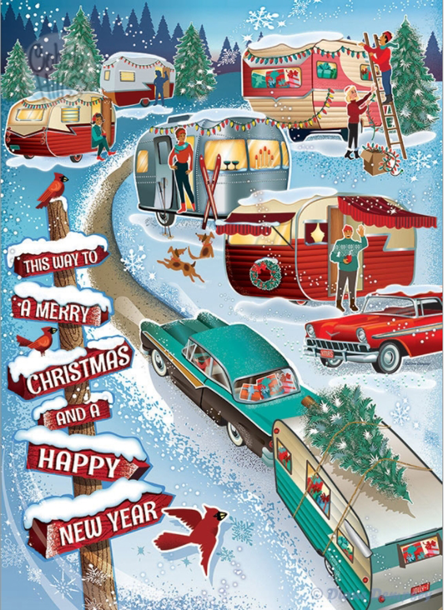 Christmas Campers Travel Jigsaw Puzzle
