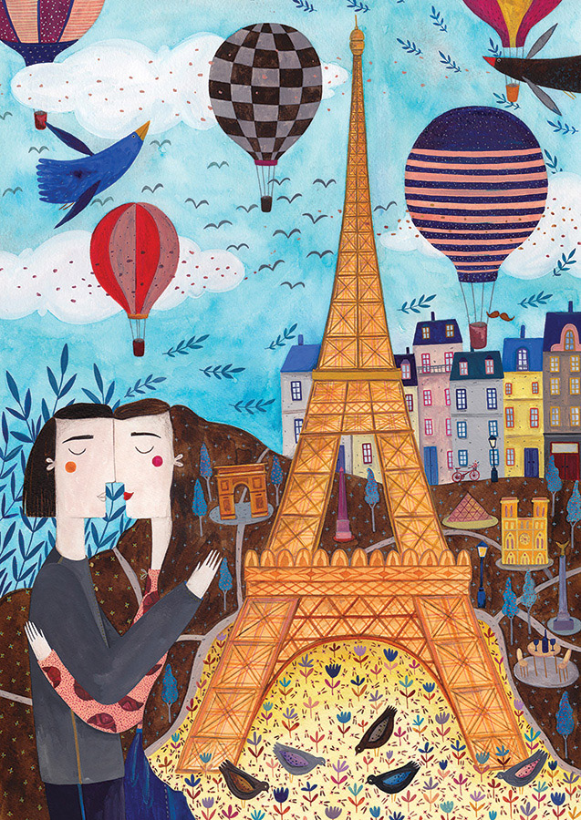 Paris Hot Air Balloon Jigsaw Puzzle