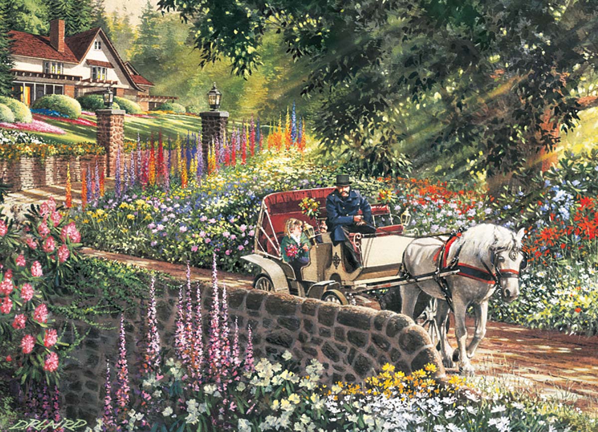 Carriage Ride Flower & Garden Jigsaw Puzzle