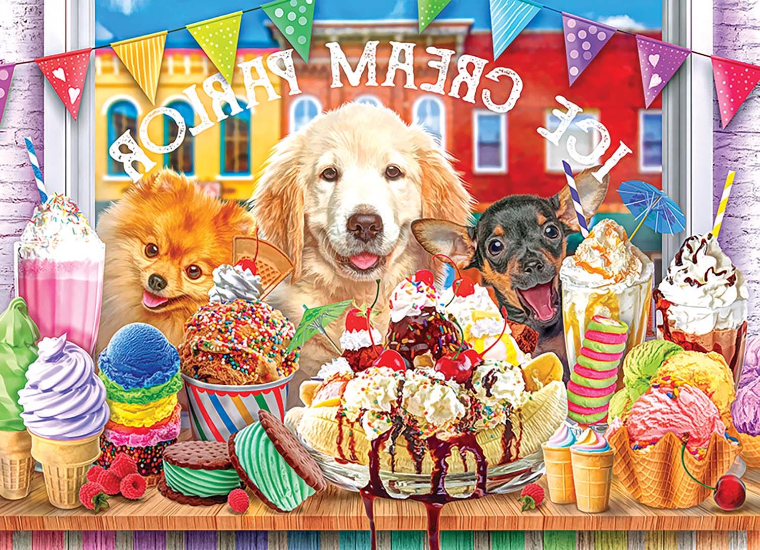 Color Palette - Ice Cream Parlor Pups Dogs