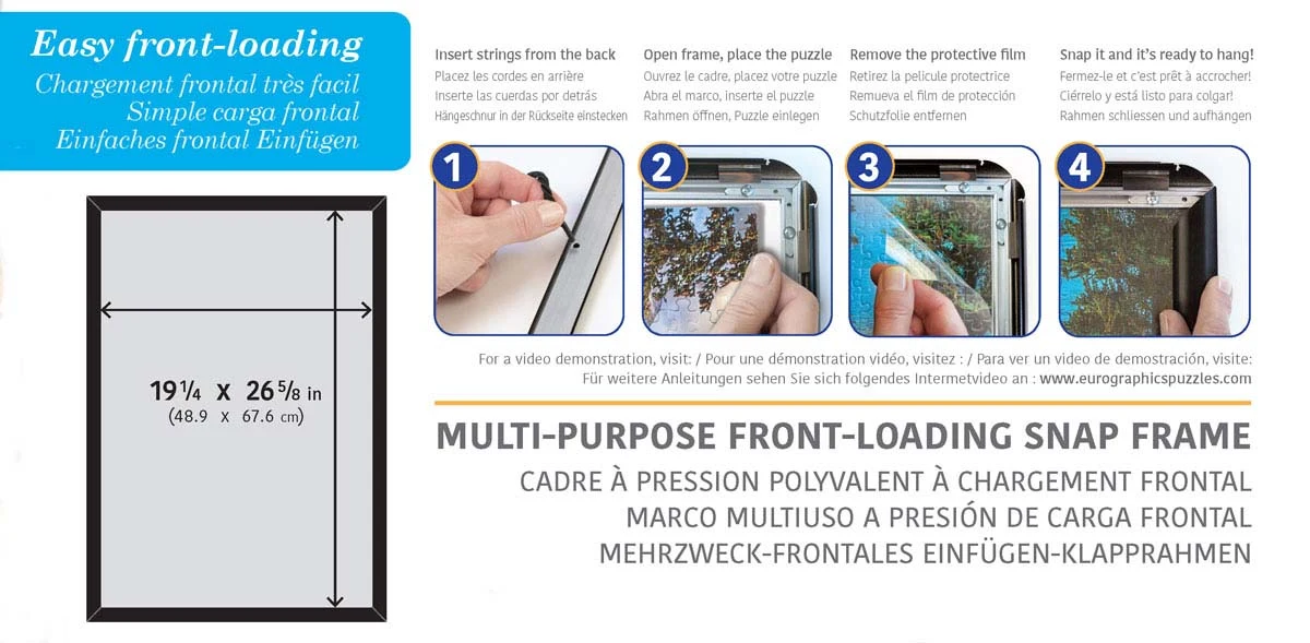 Snap Frame - Black Aluminum