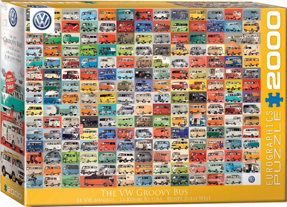 The Volkswagon Groovy Bus Collage&nbsp;