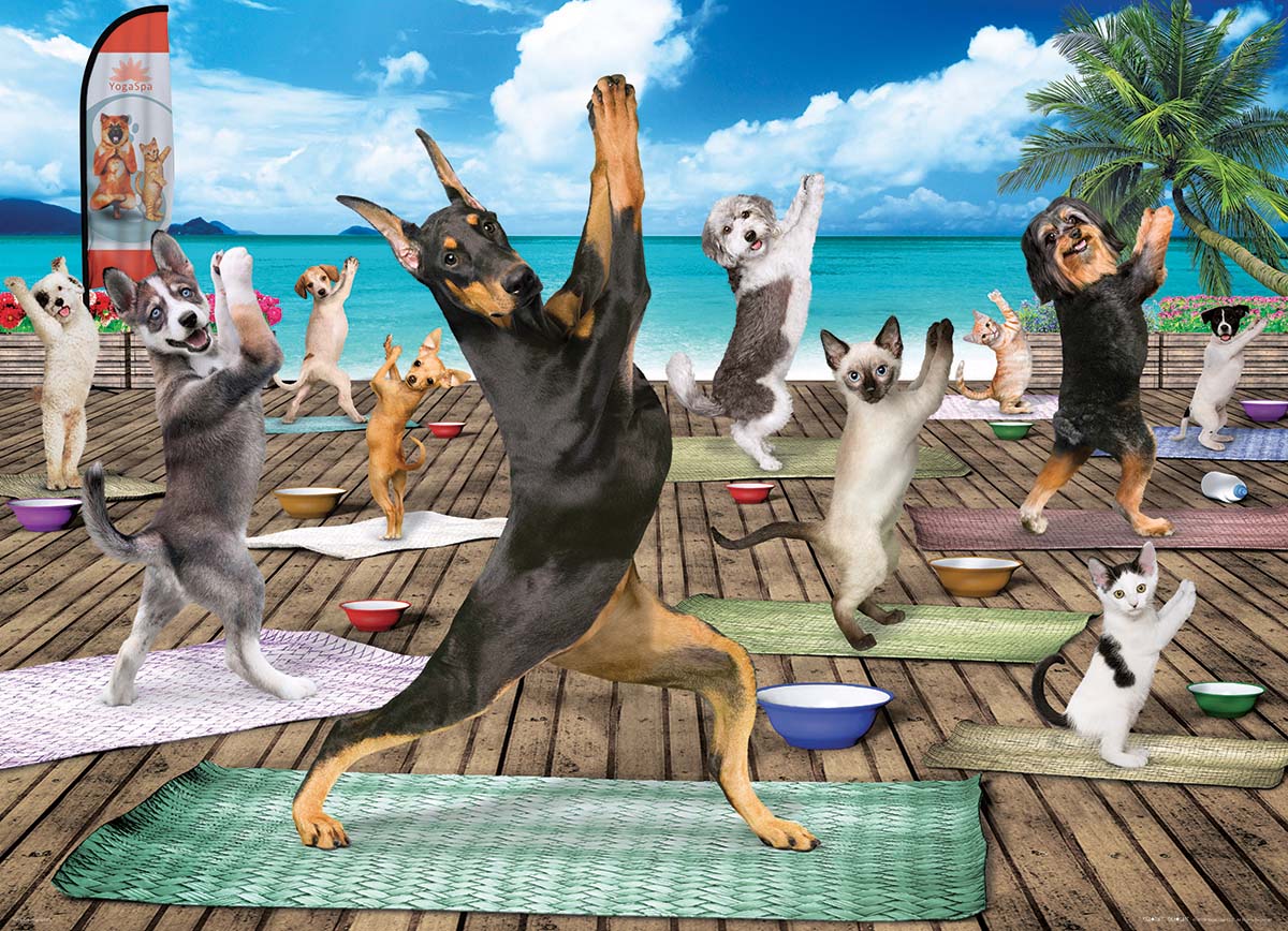 Yoga Spa Cats Jigsaw Puzzle