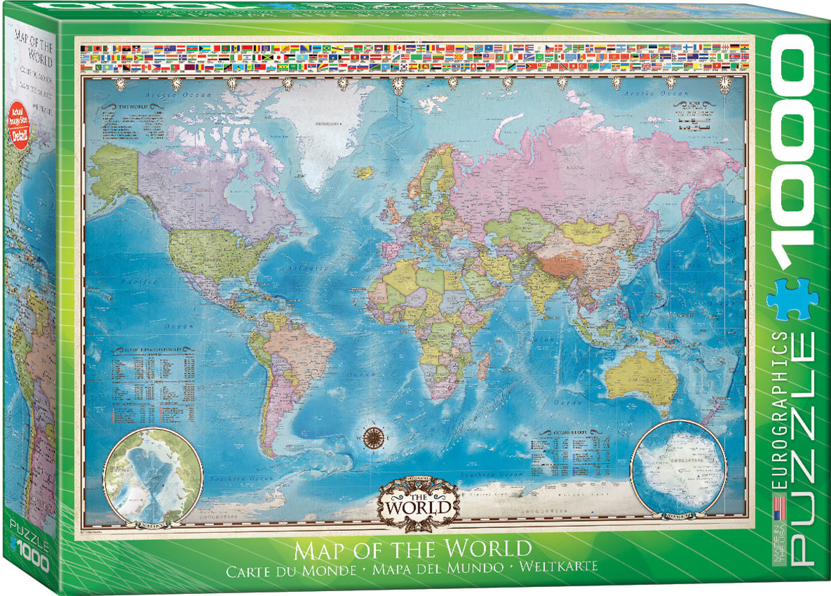 Map of the World with Flags