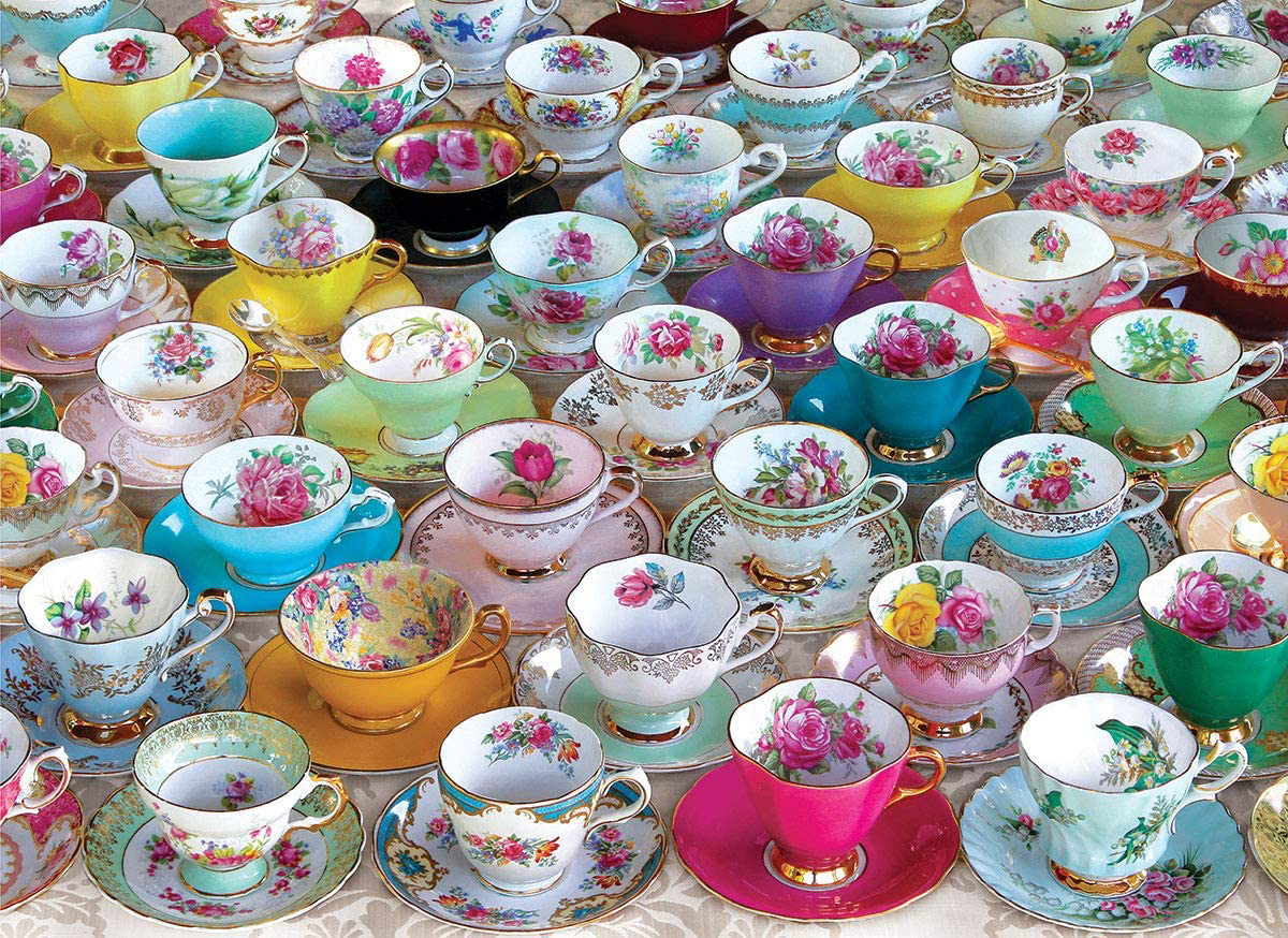 Tea Cup Party Mother's Day Jigsaw Puzzle