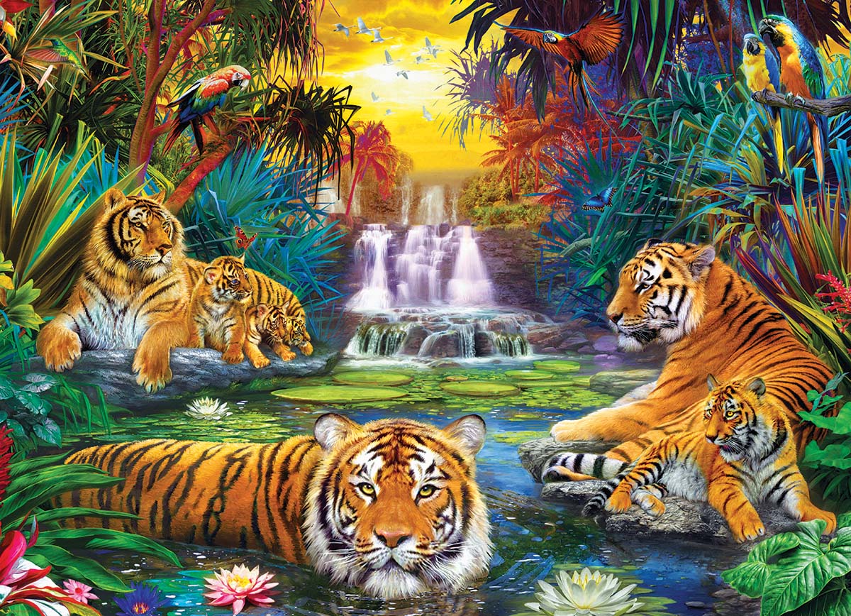 Tiger's Eden Big Cats Jigsaw Puzzle
