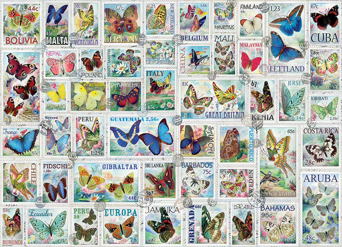 Butterflies Vintage Stamps Butterflies and Insects