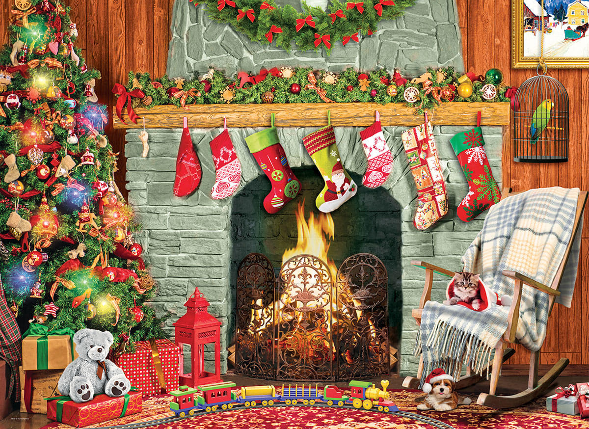 Christmas by the Fireplace (Small Box) Christmas