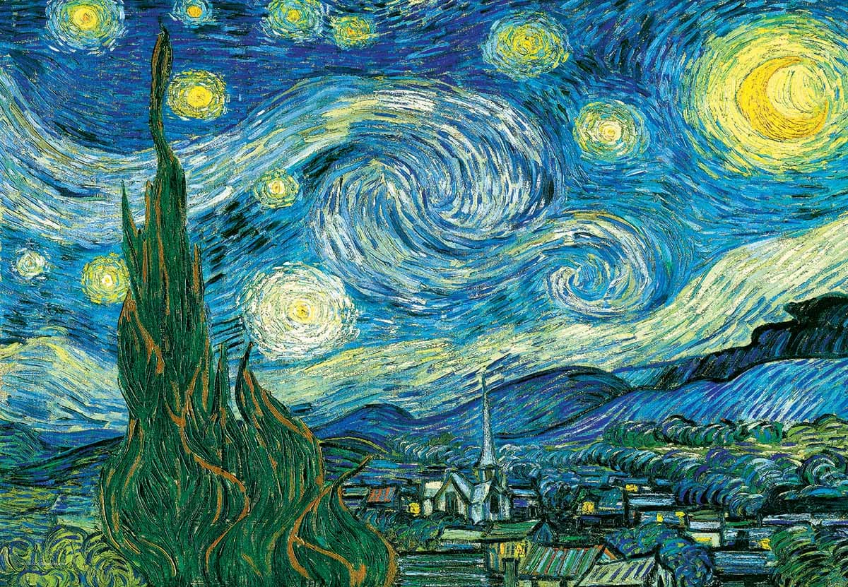 Starry Night van Gogh Puzzle in a LunchBox Fine Art