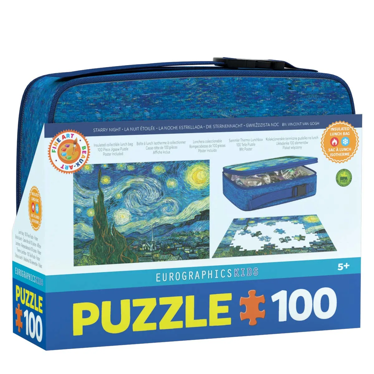 Starry Night van Gogh Puzzle in a LunchBox