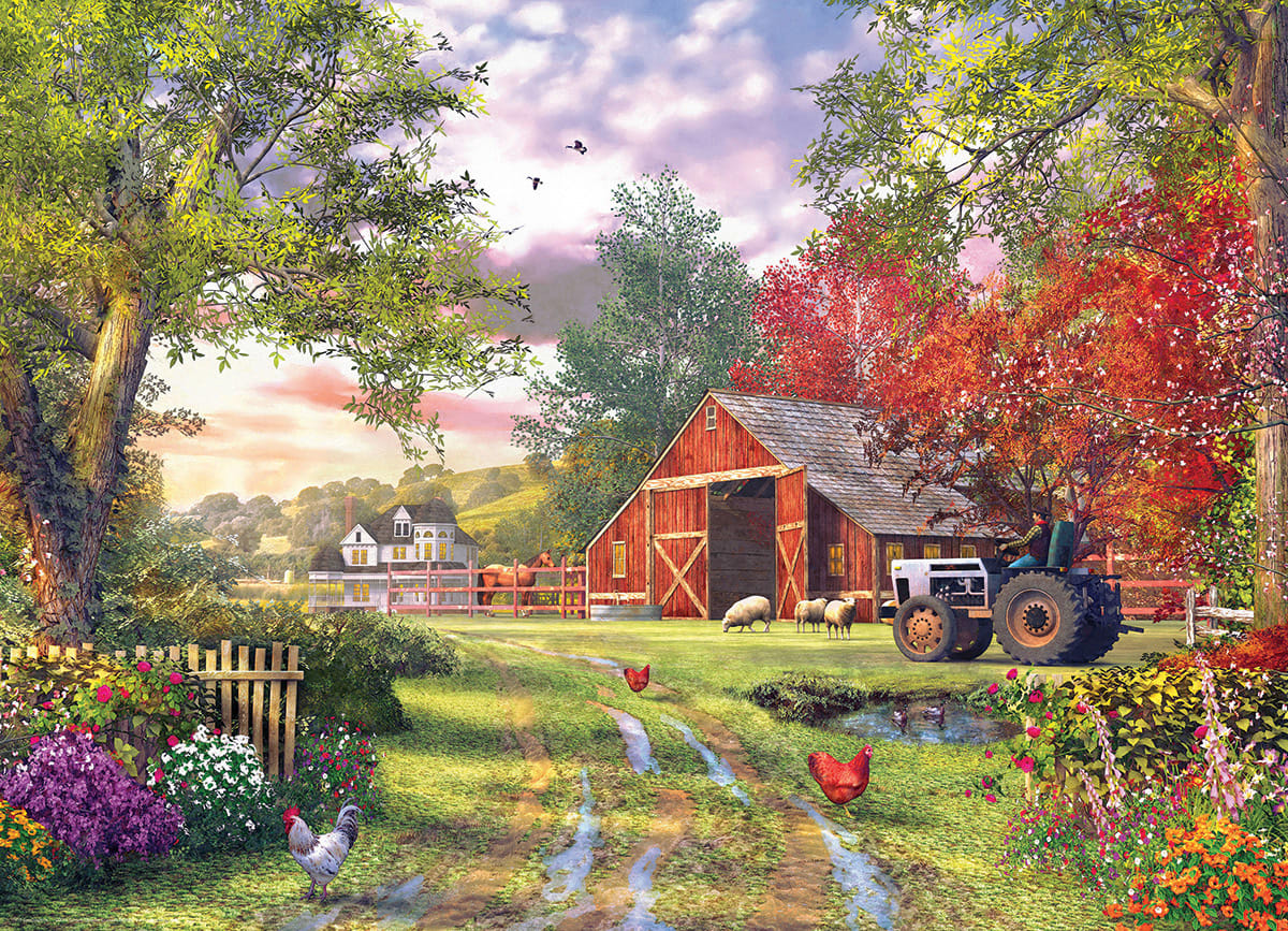 Evening at the Barnyard Farm