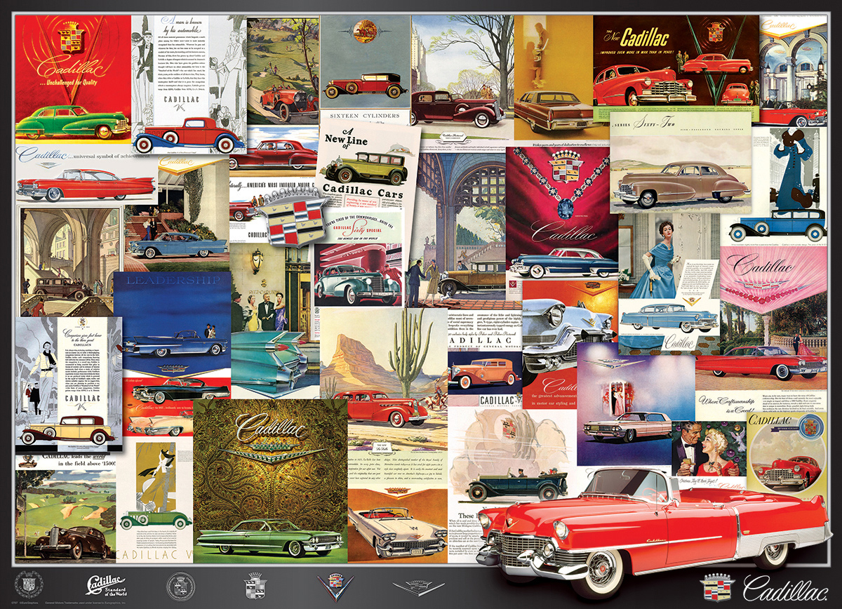 Cadillac Advertising Collection Car Jigsaw Puzzle